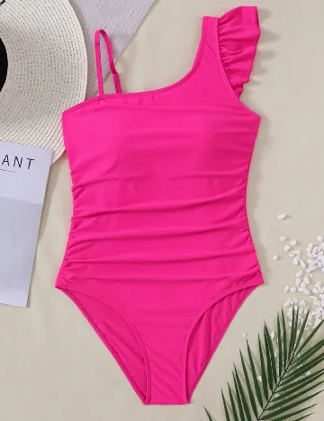 Costum de baie Shein Kids, roz Roz