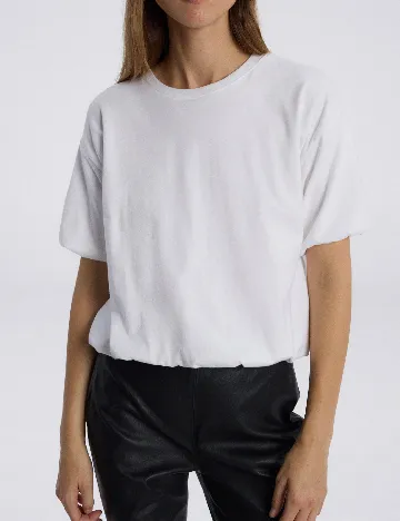 Tricou Reserved, alb Alb