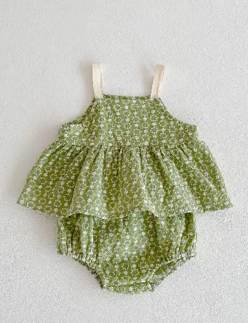 Costum de baie Shein Kids, verde Verde