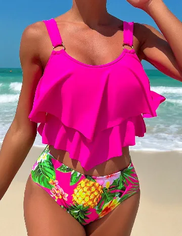 Costum de baie SHEIN, roz