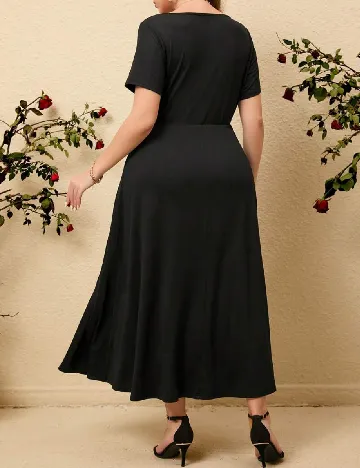 Rochie lunga SHEIN CURVE, negru Negru