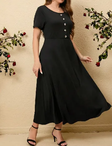 Rochie lunga SHEIN CURVE, negru Negru
