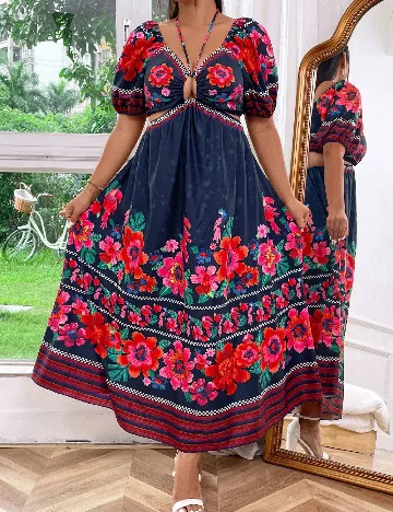 Rochie lunga SHEIN CURVE, mix culori Mix culori