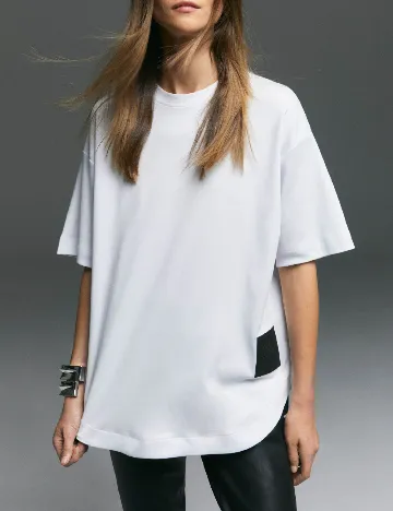 Tricou Reserved, alb Alb