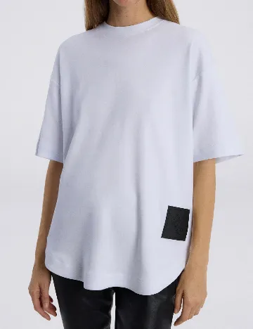 Tricou Reserved, alb Alb