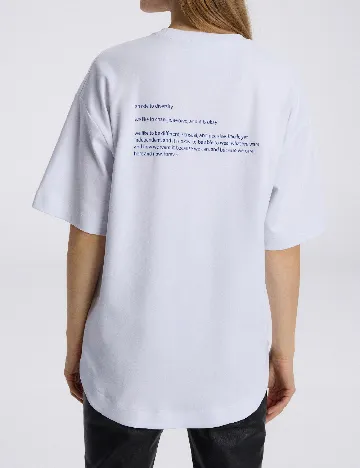 Tricou Reserved, alb Alb