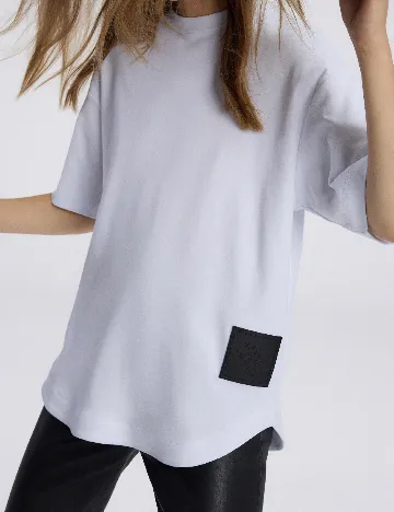 Tricou Reserved, alb Alb