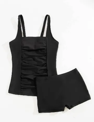 Costum de baie SHEIN, negru Negru