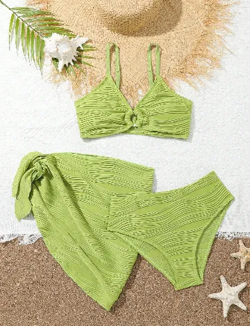 Costum de baie Shein Kids, verde Verde