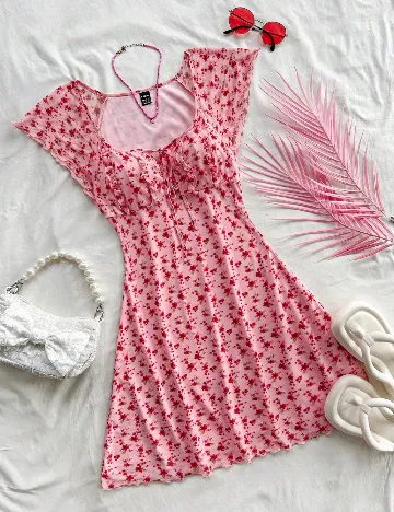 Rochie scurta SHEIN, roz Roz