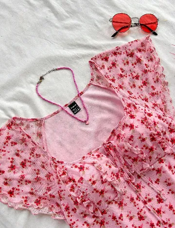 Rochie scurta SHEIN, roz Roz