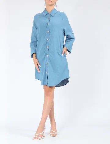Rochie scurta SHEIN, albastru Albastru