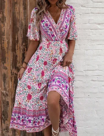 Rochie medie SHEIN, floral Floral print