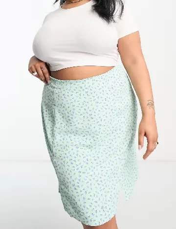 Fusta Glamorous Curve, turcoaz