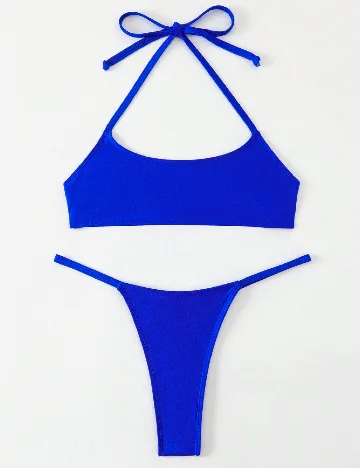Costum de baie SHEIN, albastru
