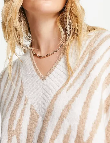 Vesta Top Shop, alb/crem