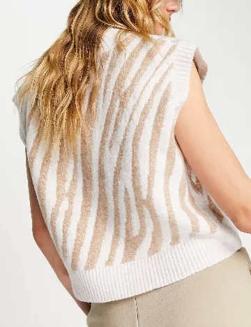 Vesta Top Shop, alb/crem