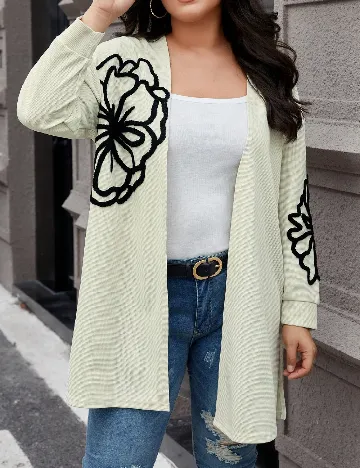 Blazer SHEIN CURVE, crem Crem