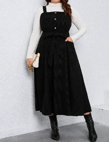 Rochie lunga SHEIN CURVE, negru Negru