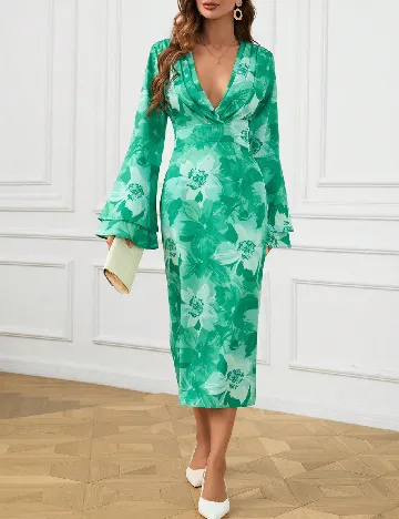 Rochie medie SHEIN, verde