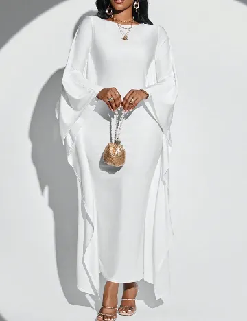 Rochie lunga SHEIN, alb Alb