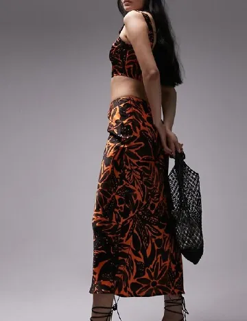 Top Top Shop, negru/portocaliu