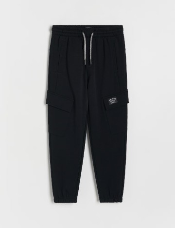Pantaloni Reserved, negru