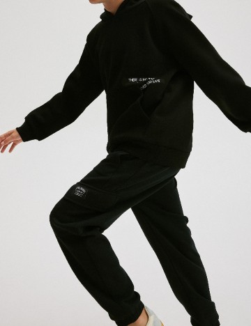 Pantaloni Reserved, negru