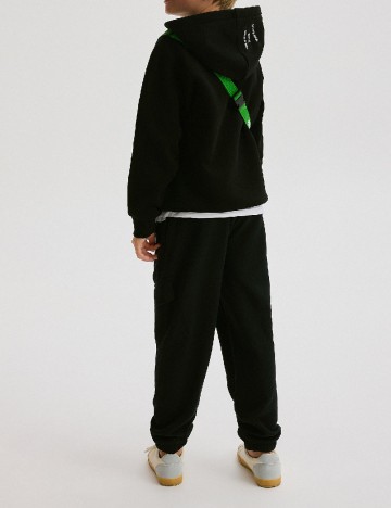 Pantaloni Reserved, negru