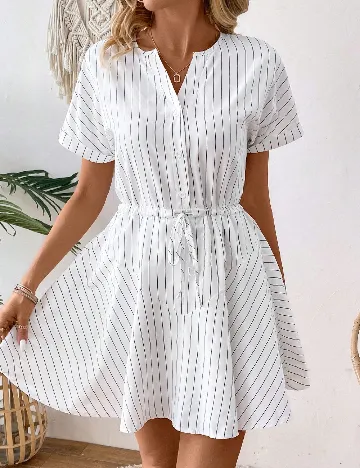 Rochie scurta SHEIN, alb Alb