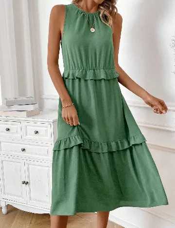 Rochie medie SHEIN, verde Verde
