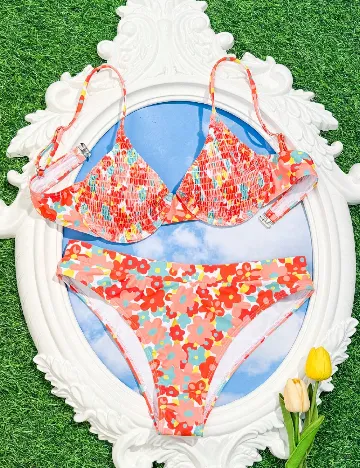 Costum de baie SHEIN, portocaliu