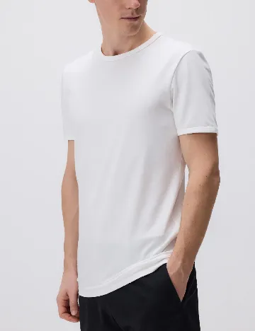Tricou Reserved, alb Alb