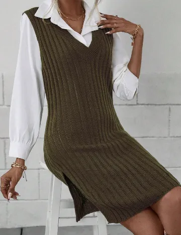 Rochie scurta SHEIN, verde Verde