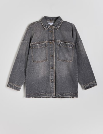 Jacheta Oversize Reserved, gri