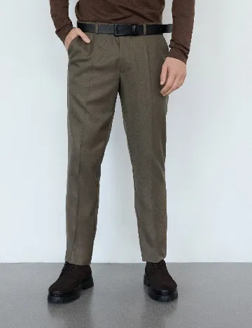 Pantaloni Reserved, kaki Verde