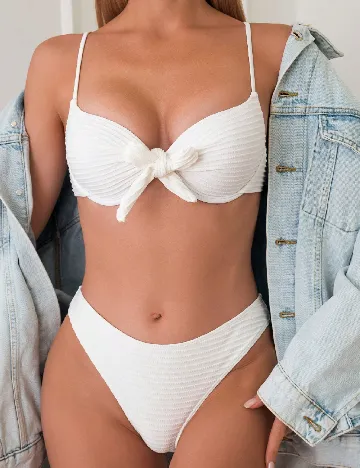 Costum de baie SHEIN, alb