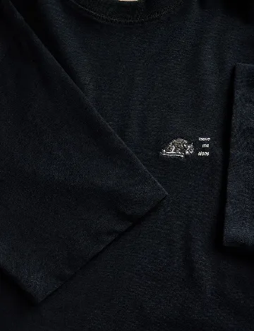 Tricou Reserved, negru Negru