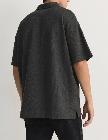 Tricou Reserved, gri inchis Gri