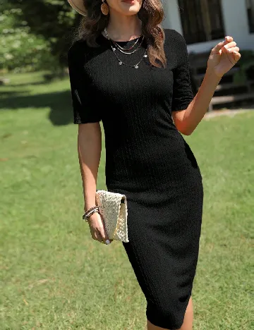 Rochie medie SHEIN, negru Negru