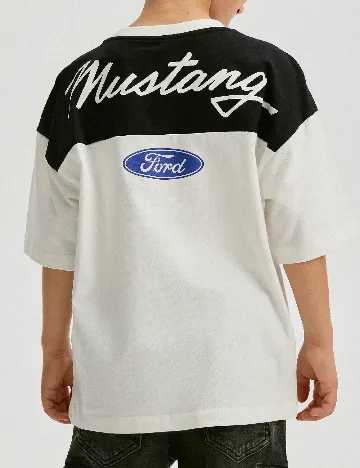 Tricou Reserved, alb Alb