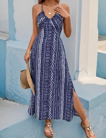 Rochie lunga SHEIN, albastru Albastru