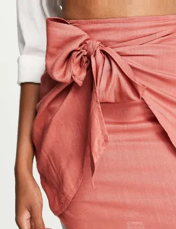 Fusta ASOS, roz pudra inchis