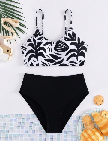 Costum de baie Shein Kids, negru