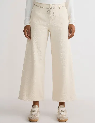 Pantaloni Reserved, crem