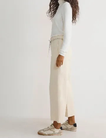 Pantaloni Reserved, crem