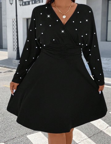 Rochie scurta SHEIN CURVE, negru