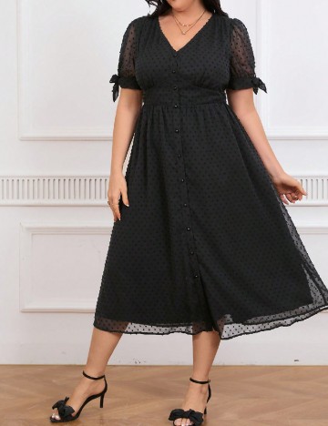 Rochie medie SHEIN CURVE, negru