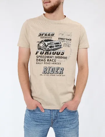 Tricou Milano Bulls, crem Crem