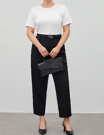 Tricou SHEIN CURVE, alb Alb